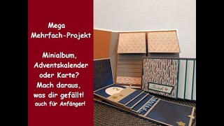 Mega MehrfachProjekt  Minialbum Adventskalender Karte  Mach was dir gefällt  Stampin´ Up® [upl. by Fairley]