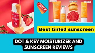 Dot amp key moisturizer and sunscreen review  Best tinted sunscreen [upl. by Alidus]