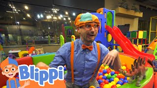 Meekah Plays at Kinderland Indoor Playground  Blippi and Meekah Videos for Kids [upl. by Nevsa562]