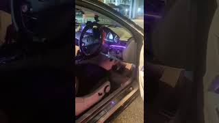 Mercedes benz EClass Coupe C207 installing ambient light subscribe shorts oldisgold [upl. by Ahsimet]