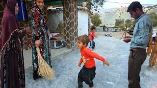 Village life Narges and her sister Leila do the routine housework par8484 [upl. by Alpert]