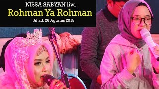 ROHMAN YA ROHMAN  SABYAN LIVE 2018 PERNIKAHAN GUSTIINAYAH [upl. by Ynnos]