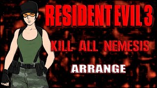 RESIDENT EVIL 3 KILL ALL NEMESIS [upl. by Whitford]