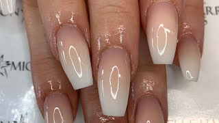 OMBRE INFILL  ACRYLIC NAILS [upl. by Llenwahs]