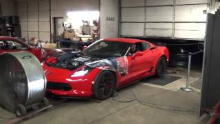 2015 Corvette Z06 Dyno Run 717 rwhp bolt ons only [upl. by Ander147]