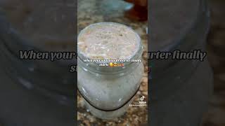 When your sourdough starter finally starts Sourdough Baking FoodAtHome Homemade Clean [upl. by Reiche]