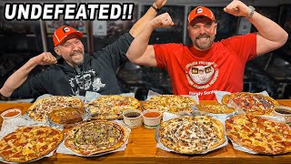 Michigan’s Toughest “Knockout” Pizza Challenge Has FOUR 12” Pizzas and a Sandwich [upl. by Swetlana]