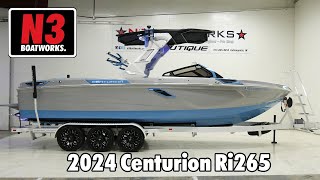 2024 Centurion Ri265  SilverMist Blue  Walk Through  N3 Boatworks [upl. by Virgin]