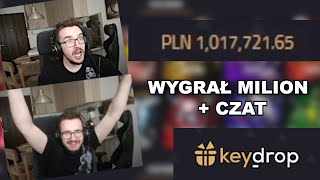 Diables wygrywa milion na keydropie Moment zdobycia miliona  REAKCJA CZATU [upl. by Aralomo]