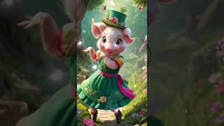 Cute Pig dancing happily Funny Dancing Pig animaldance cute cartoon animals funnyvideo shorts [upl. by Doti]