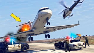 Airplane Emergency Landing after ONE Engine Failure  GTA 5 [upl. by Ytsihc]