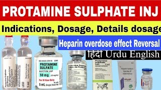 Protamine sulfate injection uses  antidote of heparin protamine dose  heparin bleeding management [upl. by Xaviera394]