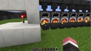 Minecraft 15  Automated furnace system with hoppers [upl. by Aliuqaj966]