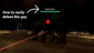 SLAP BATTLES How to defeat Guides golem [upl. by Helms]