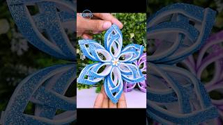 Handmade Snowflakes for Christmas decorations❄️Short Ideas for Xmas Decor shorts christmas decor [upl. by Philippe384]