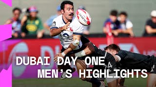 Spain STUN in Dubai  HSBC SVNS Dubai 2024  Day One Mens Highlights [upl. by Attehcram]