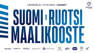 Maalikooste Suomi  Ruotsi 210 Naiset  EFTturnaus 17102021 [upl. by Ecnahc]