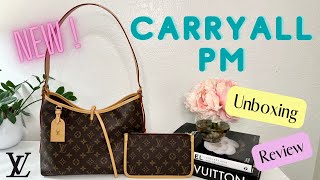 NEW Louis Vuitton Carryall PM  Unboxing What Fits Mod Shots [upl. by Veronica594]