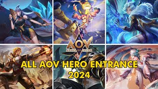 ALL AOV HERO ENTRANCE 2024  ARENA OF VALOR [upl. by Cormier]