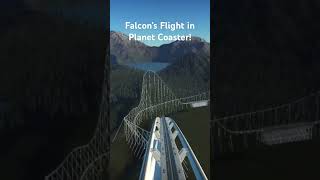 Falcons Flight in Planet Coaster rollercoaster gaming planetcoaster [upl. by Pence]