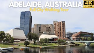 Adelaide Australia Walking Tour  4K 60FPS [upl. by Sochor]