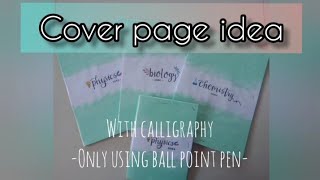 Book cover ideas for school students  DIY idea [upl. by Eahsal978]