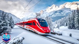 GLACIER EXPRESS SWITZERLAND🇨🇭World’s Most Beautiful Train Ride in Switzerland [upl. by Purse]