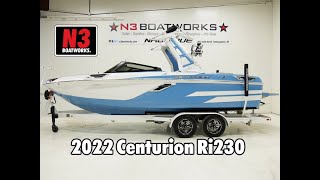 2022 Centurion Ri230  Mist Blue  Walk Through  N3 Boatworks [upl. by Ramled]