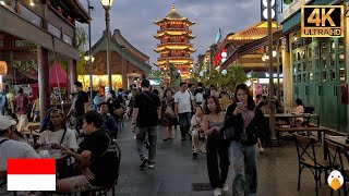 Jakarta Indonesia🇮🇩 Real Night Ambience in Jakartas New Chinatown 4K HDR [upl. by Asenaj]