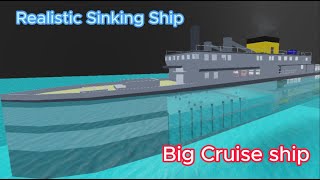 Big Cruise Ship Sinking With Realistic Water Physics Roblox Obby Creator [upl. by Hocker]