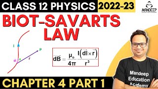 Biot Savarts Law Class 12 Physics Chapter 4  Moving Charges amp Magnetism  CBSE Board Exam 2023 [upl. by Seymour]