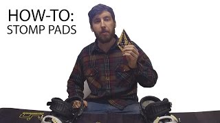 How To Put STOMP PAD on Snowboard [upl. by Yatnuhs]