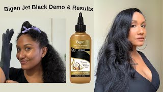 How I Add Shine To My Dull Hair  Bigen Jet Black Semi Permanent Hair Color Demo And Results [upl. by Tolliver466]