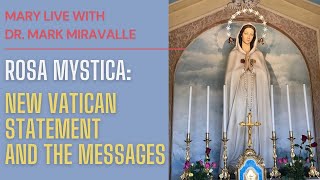 Mary Live with Dr Mark Miravalle  Rosa Mystica New Vatican Statement and the Messages [upl. by Eanat804]