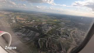 Landing at Poznań–Ławica Henryk Wieniawski Airport Greater Poland Poland  7 May 2019 [upl. by Enaamuj673]