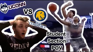 UConn vs East Texas AampM Basketball  Game Day  Student Section POV [upl. by Aleak645]