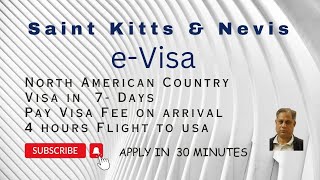 How To Get Saint Kitts amp Nevis EVisa  North American Country  Pay Visa Fee On Arrival Only [upl. by Josselyn]