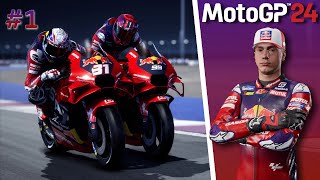 MotoGP 24 Carrière 1  Cest moi le patron   QatarGP [upl. by Martha]