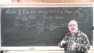 Measuring the Mass of the Earth from the Orbit of the Moon [upl. by Pearle]