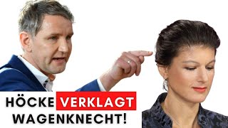 Nach TVDuell Höcke verklagt Wagenknecht wegen vieler Lügen [upl. by Aimej751]