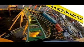 Viaport Tuzla Marina Family Coaster  Roller Coaster ilk kez ön koltuk front seat Viasea [upl. by Tnomyar]