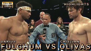 Darius Fulghum vs Cristian Olivas Highlights boxingnews [upl. by Ayekel]