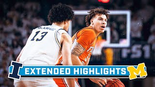 Illinois at Michigan  Extended Highlights  Big Ten Mens Basketball  Jan 18 2024 [upl. by Agni]