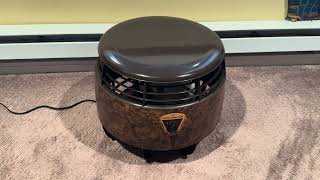 Toastmaster CoryFreshnndAire Hassock Fan Model 7361 [upl. by Olinad]