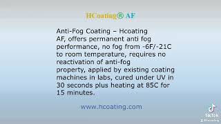 Anti Fog Coating Permanent for Eyeglass Lens [upl. by Chitkara832]