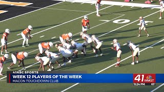 Week 12 Macon Touchdown Club Players of the Week [upl. by Farver]