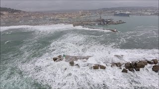 SÈTE amp FRONTIGNAN en DRONE pendant la TEMPÊTE [upl. by Gower]