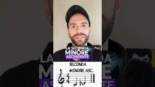 Intervalli musicali  Seconda minore ascendente teoriamusicale musica [upl. by Tillfourd]