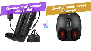 🦵 QUINEAR vs COMFIER Best Foot Massager Comparison 🦶 [upl. by Anirdnaxela]