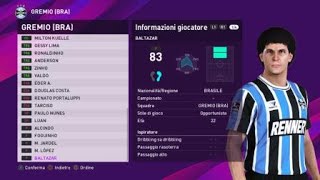 eFootball PES 2020 PS4  GREMIO CLASSIC ALL TIME XI 62100 [upl. by Braunstein]